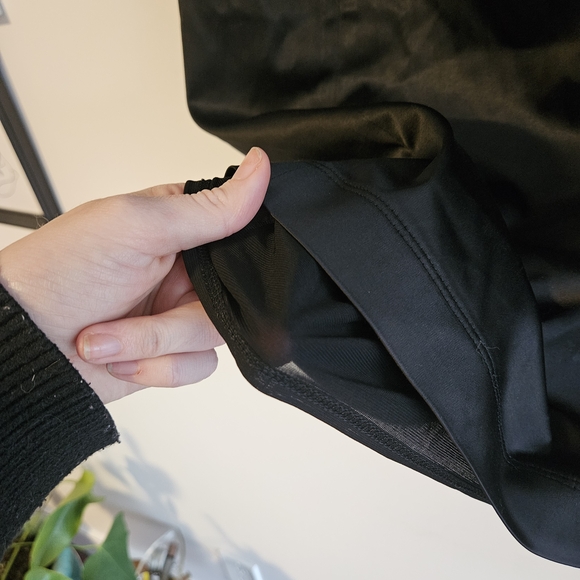 Lida Baday Black Satin Midi Skirt - Picture 5 of 7